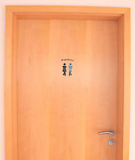 V21 WC Aufkleber Frauen WC Türaufkleber Toilette Bad Wandtatto Tür WC Logo