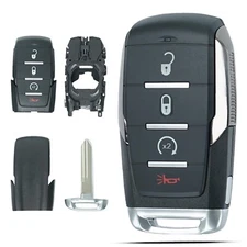 Key Fob Shell Case Replacement Fits for Dodge Ram 1500 2019 2020 2021 2022 20...