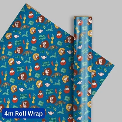 Birthday Wrapping Paper, Harry Potter, 4m Roll, Gift Wrap, FSC Accredited