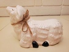 Vintage CERAMIC RESTING LYING DOWN SHEEP LAMB FIGURINE ARTISTIC GIFTS BUENA PARK