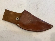 Vintage Brown Leather Sheath 6” Blade for Belts