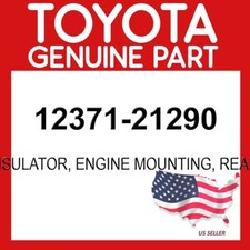Toyota Genuine 12371-21290 Insulator Engine Mounting Rear 1237121290 OEM