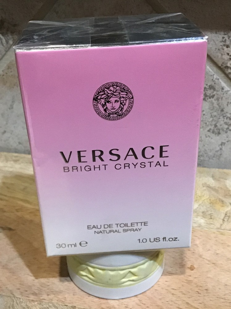 Versace Bright Crystal Eau de Toilette Natural Spray 1.0 fl.oz./30 mL Italy NIB