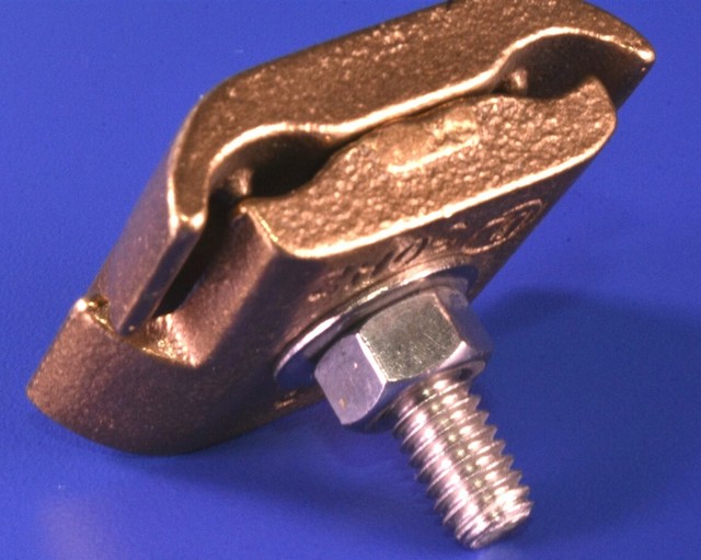 Harger HLP 1 Bolt Cable Tray Bronze & Stainless Grounding Connector