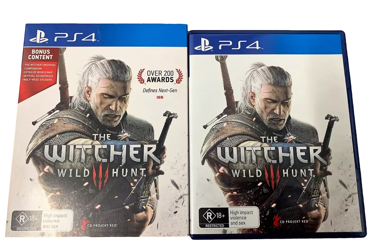 The Witcher 3 WILD HUNT - PS4 w/ Bonus Soundtrack disc Playstation 4,  Complete