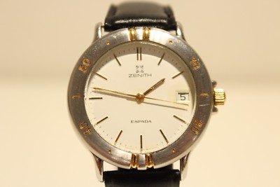 VINTAGE RARE STAINLESS STEEL SWISS MEN'S QUARTZ WATCH 