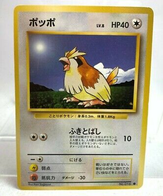 Pokemon Card Pidgey Normal Type Common Japanese Version No. 016