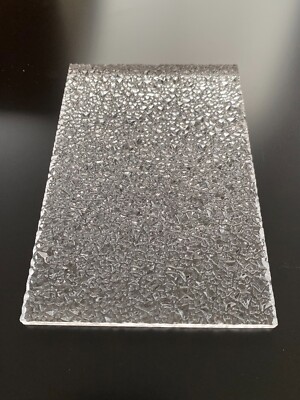 Plexiglas  STRUKTUR EISKRISTALL 6mm farblos klar Sichtschutz Balkon Trennwand