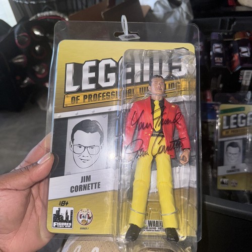 Autographed Jim Cornette Legends of Professional Wrestling Figures Toy Company  - Imagen 2 de 2