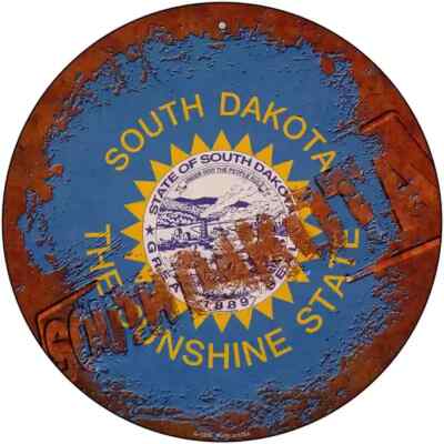 South Dakota Stamped Flag 12