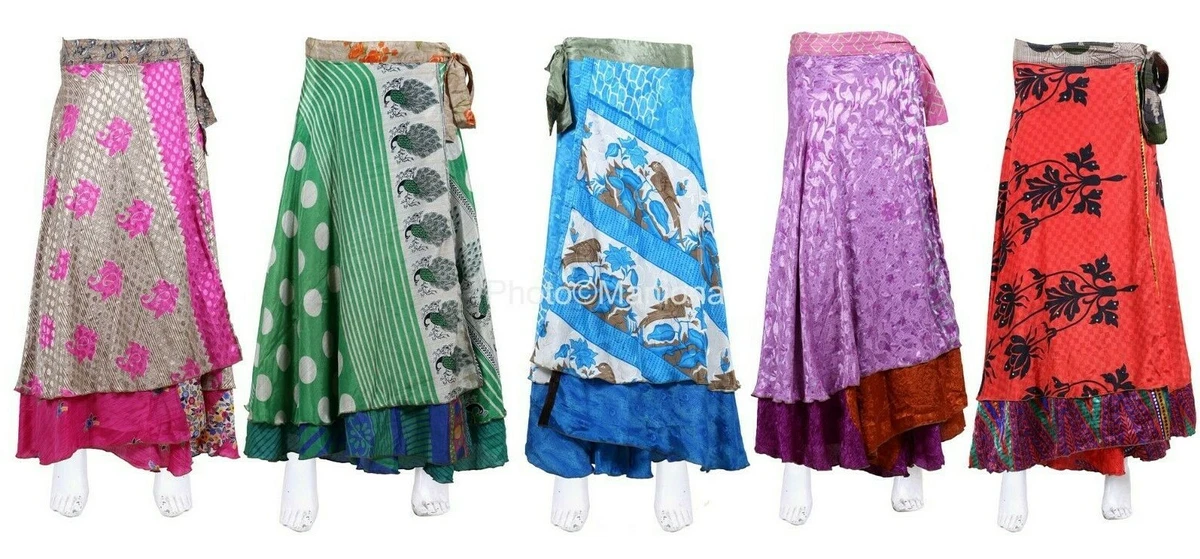 Silk sari wrap skirt instructions sales