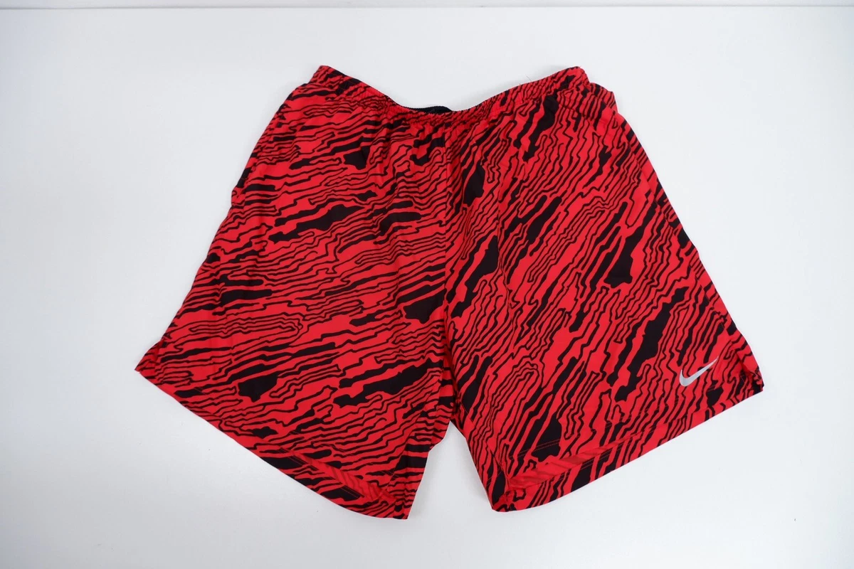 Nike red and black best sale shorts