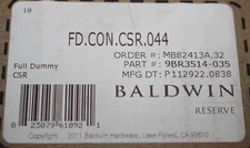 Baldwin FDCONCSR044 Contemporary Non-Turning 2-Sided Dummy Door Knob Satin Brass