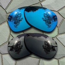 US Blue Grey Black Polarized Lenses Replacement For-Oakley Feedback