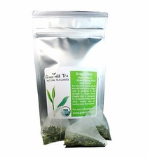 Organic Dragon Well Green Tea loose Leave tea packed in pyramid tea bag 100 pcs