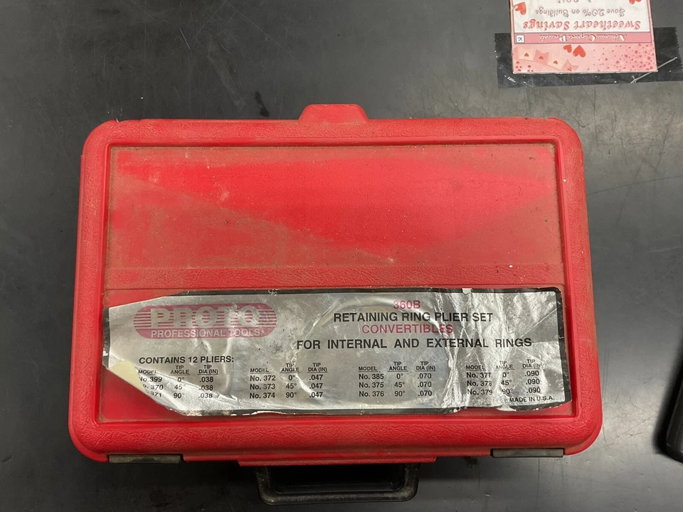 Conjunto de alicate anel de retenção Proto - Imagem 2 de 4