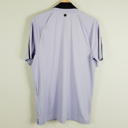 UNDER ARMOUR Golf Mens Size M Rush Bonded Purple Polo Top - Picture 6 of 9