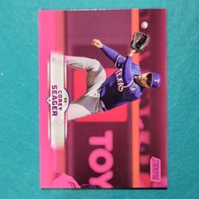 Topps Stadium Club Baseball - Corey Seager Texas Rangers Pink Parallel #116 2025