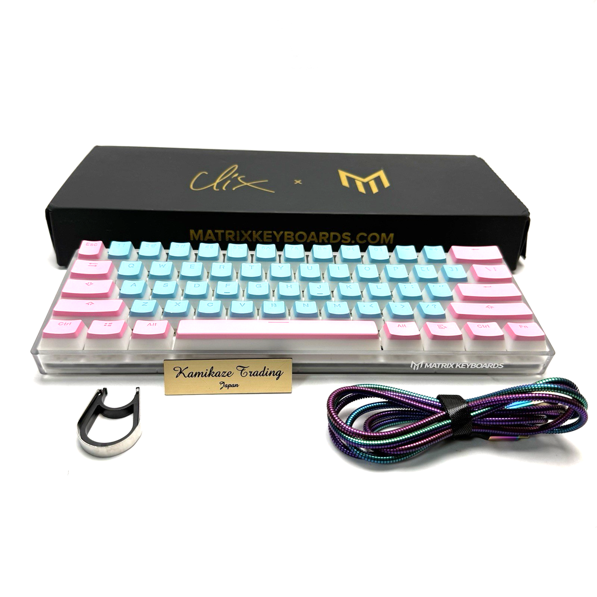 Matrix Keyboards Clixコラボ Matrix Keyboards Clix x Matrix Official Gaming Keyboard 60% Cotton