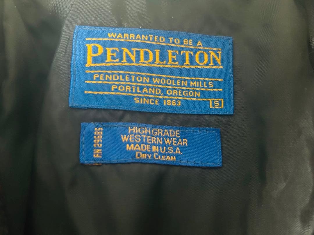 Pendleton Wool Jacket Native Pattern 90s USA Made… - image 3
