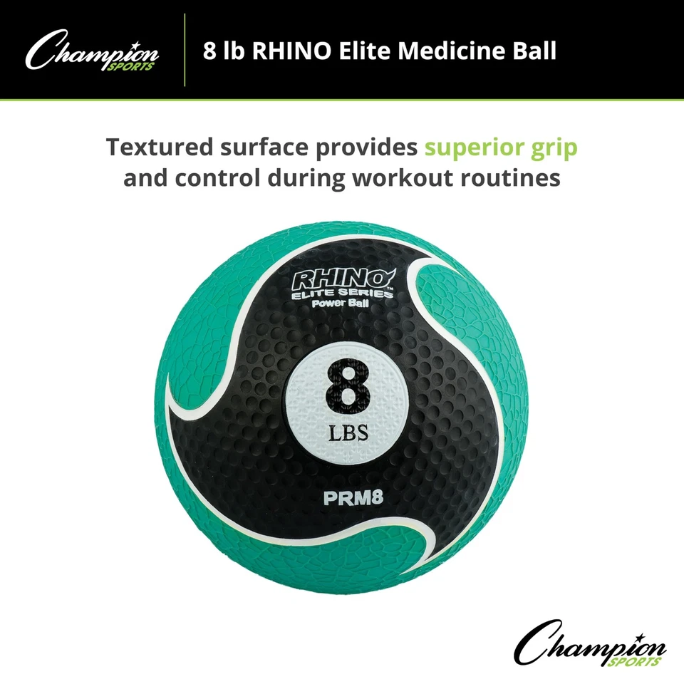 Balón medicinal verde de 8 libras para agilidad de fuerza central y gimnasio en casa fitness Foto 3 de 4