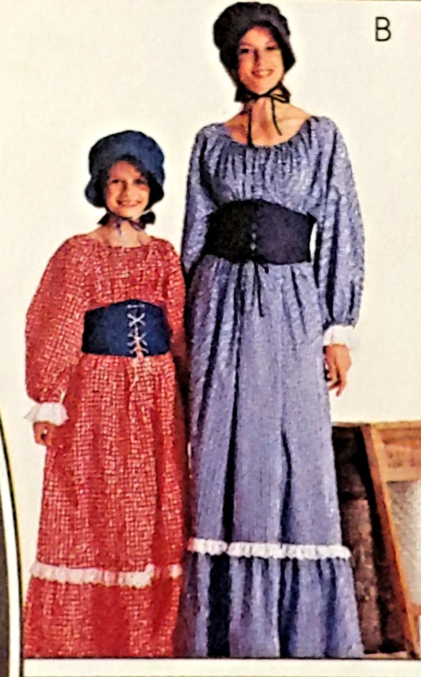 McCall's 2337 Puritan Pilgrim/Settler Amish Quaker Misses' Costume 10 & 12 - Image 3 of 4