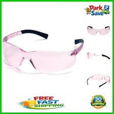 Mini Ztek Pink Safety Glasses Stylish, Scratch-Resistant Goggles for Work