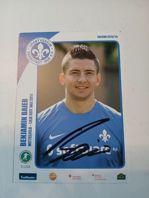 Signierte AK Benjamin Baier SV Darmstadt 98 NEU 