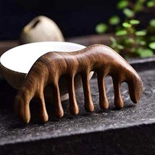 Wooden Comb,Scraping Scalp Massage Comb,Natural Wood Wide Tooth Hair Comb,brush