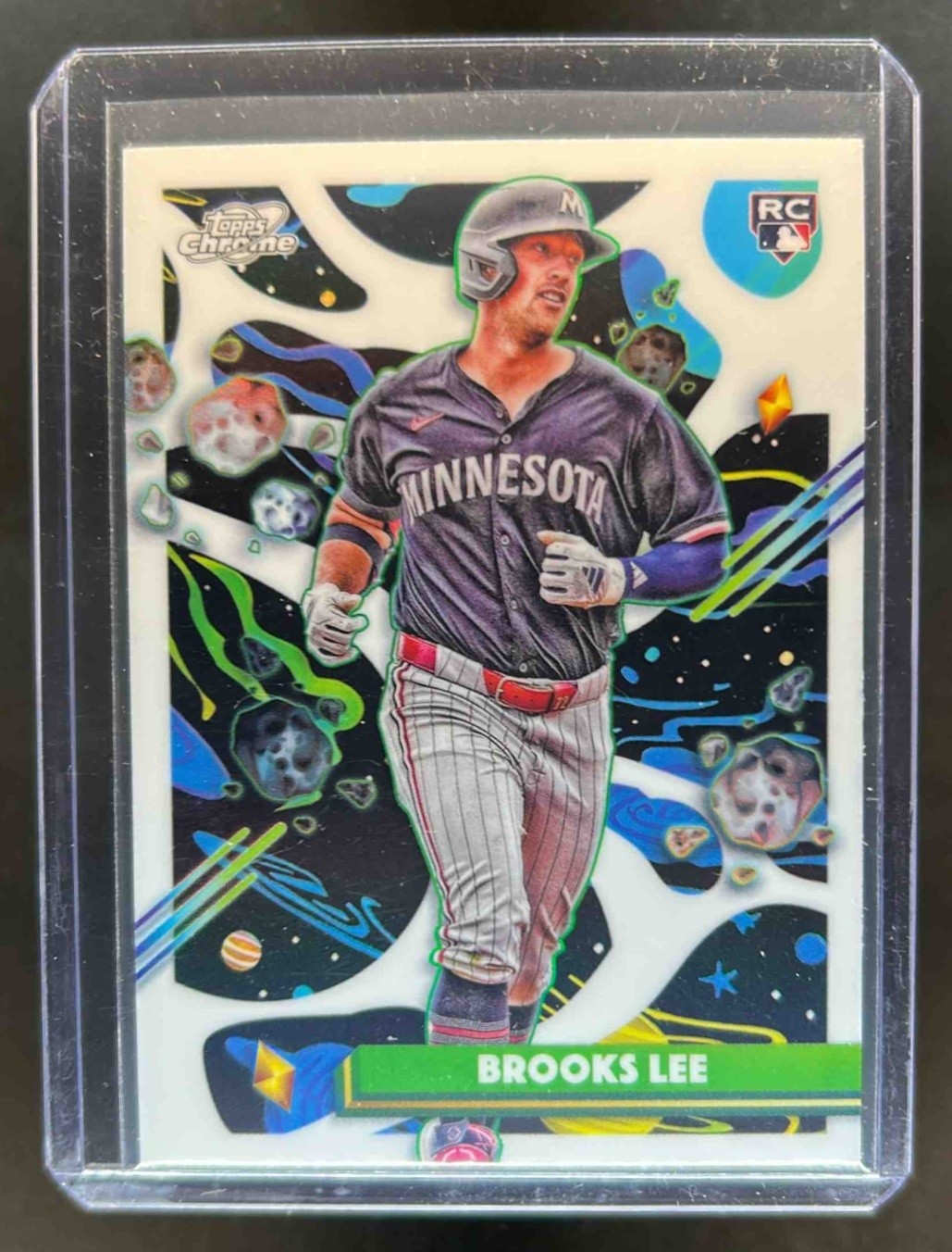 2025 Topps Cosmic Chrome Brooks Lee RC White Hole Refractor #129 Twins