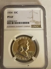 1954 Silver Franklin Silver Half Dollar NGC PF67