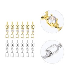 12Pcs High Quality Alloy Extension Chains for Bracelets Necklaces DIY Supplies