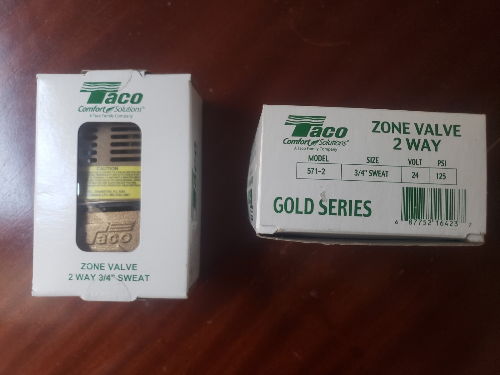 Taco Zone Valve 571-2 (2 way and 3/4" sweat); lot available
