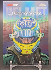 2025 Topps Chrome Formula 1 F1 Fernando Alonso Helmet Collection Refractor #HC-6