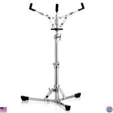 TENTOTEN Portable Snare Drum Stand - Adjustable Flat Base for 10" to 14" Drums