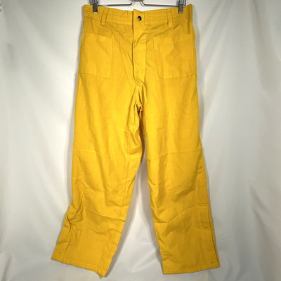 Wildland Fire Fighter Flame Resistant Pants Cal PIA Mens M/L Yellow 100% Nomex