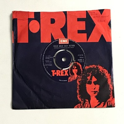 T. Rex - Solid Gold Easy Action 7'' Vinyl Record A2/B1 - MARC 3 VG+