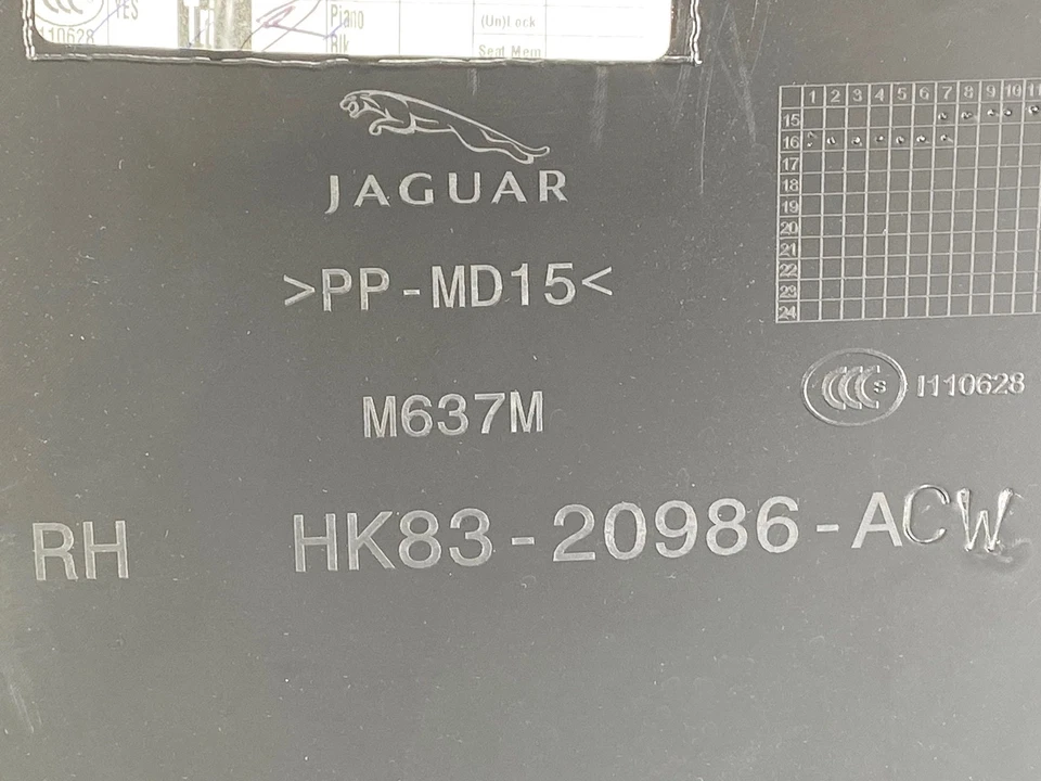 17-20 JAGUAR F-PACE REAR RIGHT RH SIDE INTERIOR DOOR PANEL TRIM COVER PANEL OEM - Image 3 of 3