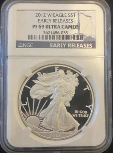 U.S. Mint American Eagle 2012 Proof 1 oz .999 Silver NGC PF69 Ultra Cameo