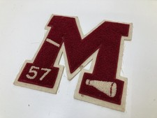 Vintage 1957 Letterman s Jacket Letter M 6 1/2 Size