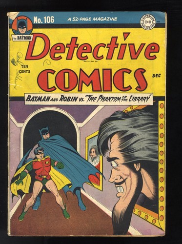 Detective Comics #106 VG+ 4.5 DC Comics 1945