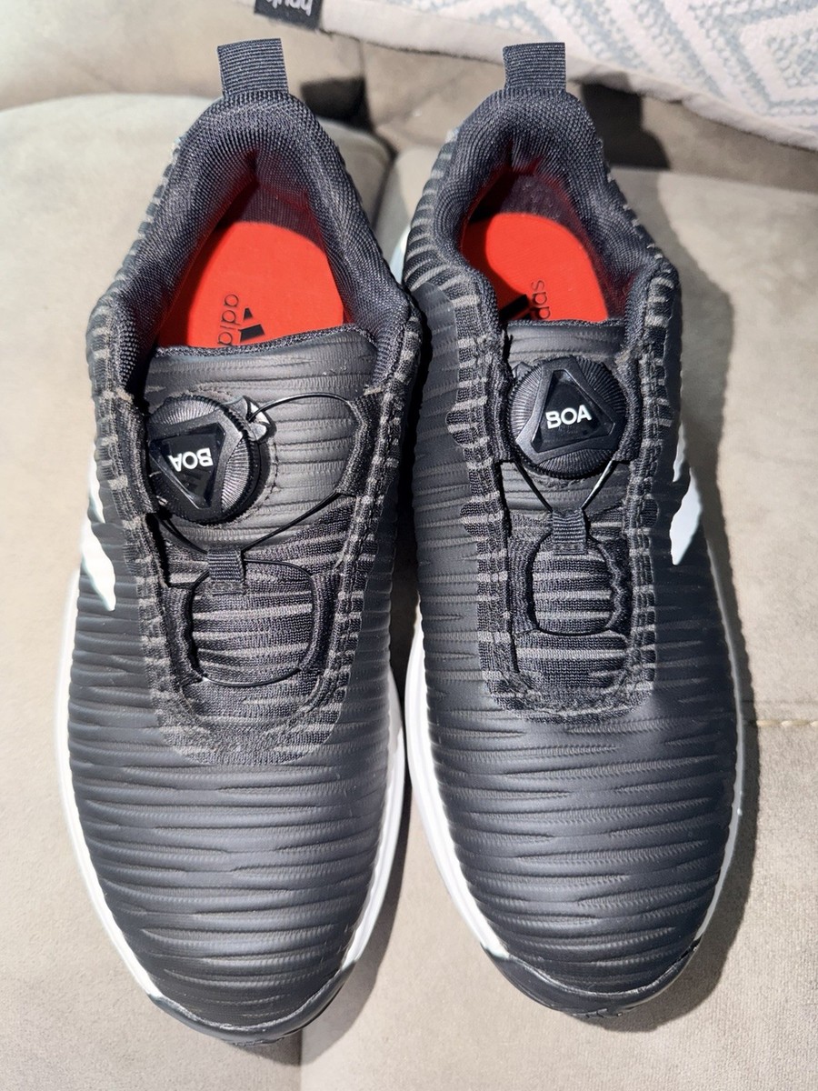 Adidas Boa Youth Golf Shoes Size 3 Black White Spiked Shoes #EF1220 Golf |  eBay