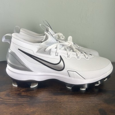 Nike Force Zoom Trout 9 Elite MCS Mens Baseball Cleats White Size 9 FZ0884-102