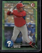 2016 Bowman #BP31 Jhailyn Ortiz Prospects Green #/99