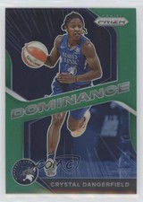 2021 Panini Prizm WNBA Dominance Green Prizm Crystal Dangerfield #13 1by