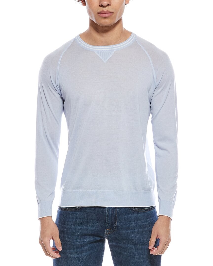 Eleventy Wool Round Neck Raglan Sweater Men's  M