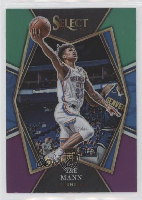 2021-22 Panini Select Premier Level Green White Purple Prizm Tre Mann #141 15w8