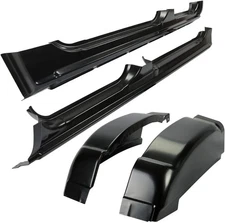 Outer Rocker Panels & Cab Corners Compatible with 1999-2007 Chevy GMC Silvera...
