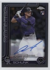 2025 Topps Chrome Rookie Auto Aaron Schunk #RA-AS Auto 09j5