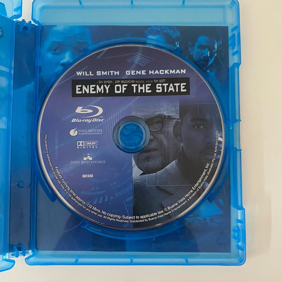 Enemy of the State (Blu-ray, 1998) Will Smith, Gene Hackman, Tony Scott Region B - image 4 of 4